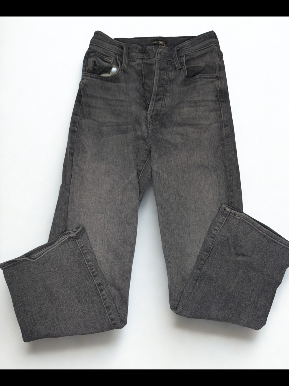 MOTHER Rambler Ankle Jeans in Charcoal